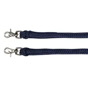 Headcollar and Lead Rope Set for Horse with Reins HKM image-3