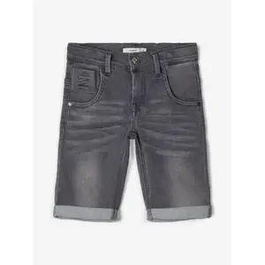 Boy's Extra Slim Denim Shorts Name it Theo image-1
