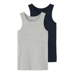 Set of 2 boy's tank tops Name it image-0