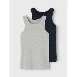 Set of 2 boy's tank tops Name it image-2