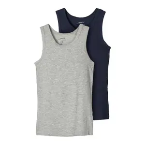 Set of 2 boy's tank tops Name it image-0