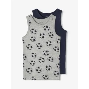 Set of 2 boy's tank tops Name it Football image-1