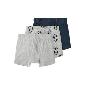 Set of 3 boys' boxers Name it Football Tights image-0