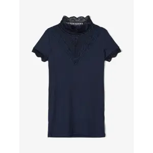 Girl's lace collar T-shirt Name it Fruni image-1