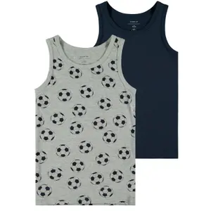 Set of 2 boy's tank tops Name it Football image-0