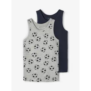 Set of 2 boy's tank tops Name it Football image-1