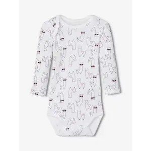 Set of 3 long sleeve baby bodysuits Name it image-3