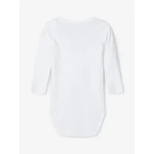 Set of 3 long sleeve baby bodysuits Name it image-2