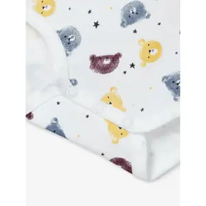 Set of 3 long sleeve baby bodysuits Name it image-4