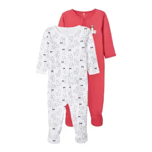 Set of 2 baby onesies Name it Alpaca image-0