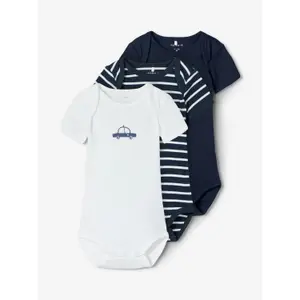 Set of 3 baby bodysuits Name it image-1