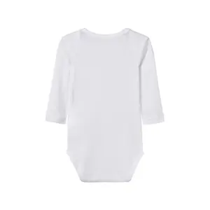 Set of 3 baby long sleeve bodysuits Name it image-2