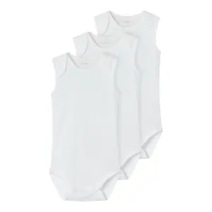 Set of 3 baby bodysuits Name it image-0