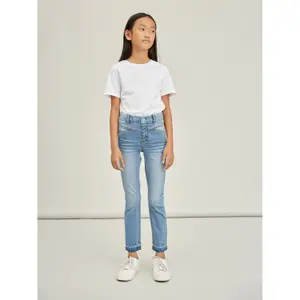 Girl's high-waisted skinny jeans Name it Sallitrillas image-4