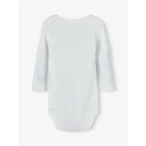 Set of 5 long sleeve baby bodysuits Name it Nuages image-3