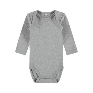 Set of 5 long sleeve baby bodysuits Name it Nuages image-6