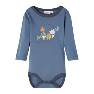 Baby long sleeve bodysuit Name it Willit Wool XXI image-0