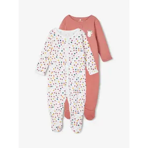 Set of 2 baby onesies Name it image-1