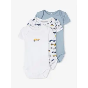 Set of 3 baby bodysuits Name it image-1