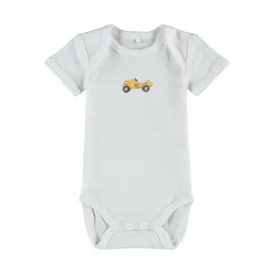 Set of 3 baby bodysuits Name it image-4