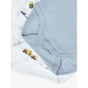 Set of 3 baby bodysuits Name it image-5