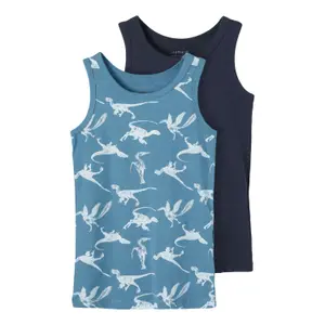 Set of 2 boy's tank tops Name it Dino image-0