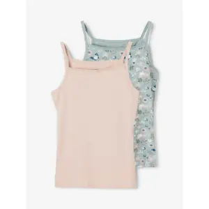 Set of 2 tank tops for girls Name it Strap image-1