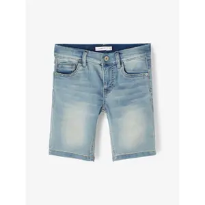 Boy's slim jean shorts Name it Theo image-1