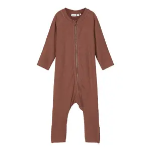 Long-sleeved zipped baby pyjamas Name it Rinka image-0
