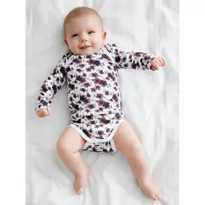 Pack of 3 long sleeve bodysuits for babies Name it image-4