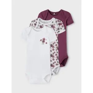 Pack of 3 baby bodysuits Name it image-4