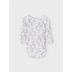 Pack of 3 long sleeve bodysuits Name it Lavendula image-2