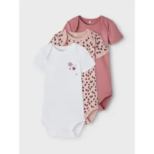 Pack of 3 baby bodysuits Name it Deco image-4