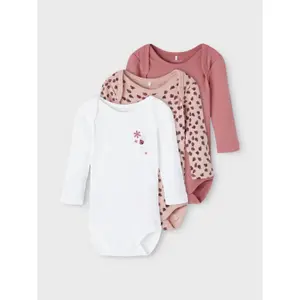 Pack of 3 long sleeve bodysuits Name it Deco image-6