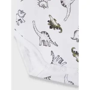 Pacote de 3 fatos de manga comprida para bebé Name it Loden Dino image-4