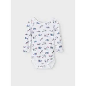 Pack of 3 long sleeve bodysuits for babies Name it image-2