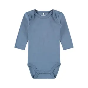 Pack of 3 long sleeve bodysuits for babies Name it image-3