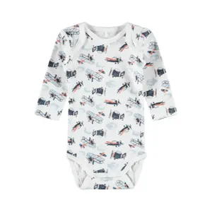 Pack of 3 long sleeve bodysuits for babies Name it image-5