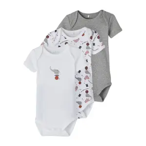 Pack of 2 baby bodysuits Name it Mel Rugby image-0