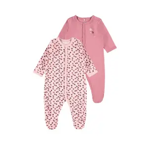 Set of 2 baby pyjamas Name it image-1
