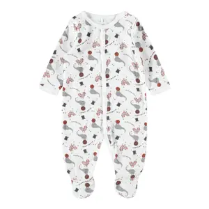 Pack of 2 baby onesies Name it Nightsuit Mel Circus image-3