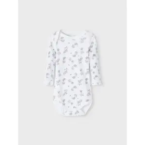 Pack of 5 long sleeve bodysuits for babies Name it image-5