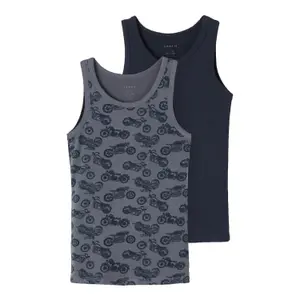 Pack of 2 children's tank tops Name it Turbulence Bike image-0