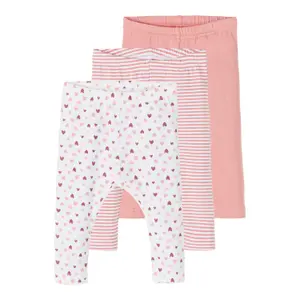 Pack of 3 baby leggings Name it Dusty image-0