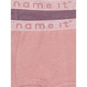 Pack of 2 girls' panties Name it Hipster Nostalgia Lurex image-4