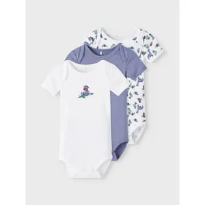 Baby boy bodysuits Name it Wild wind dino (x3) image-5