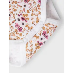 Pack of 3 long sleeve bodysuits Name it Wine Flower image-4