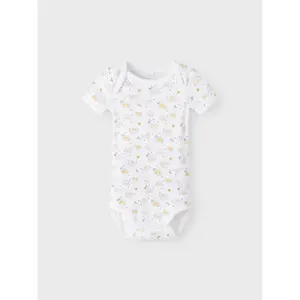 Set of 3 baby girl bodysuits Name it Rainbow image-4