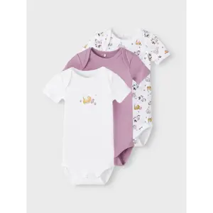 Set of 3 baby girl bodysuits Name it Valerian Cat image-5