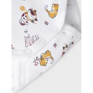 Pack of 3 long sleeve bodysuits Name it Valerian Cat image-6